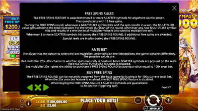 Gates of Olympus 1000 Infoseite