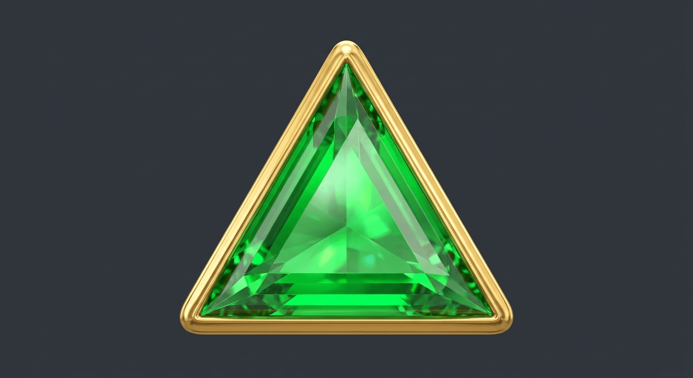 Grünes Dreieck Symbol