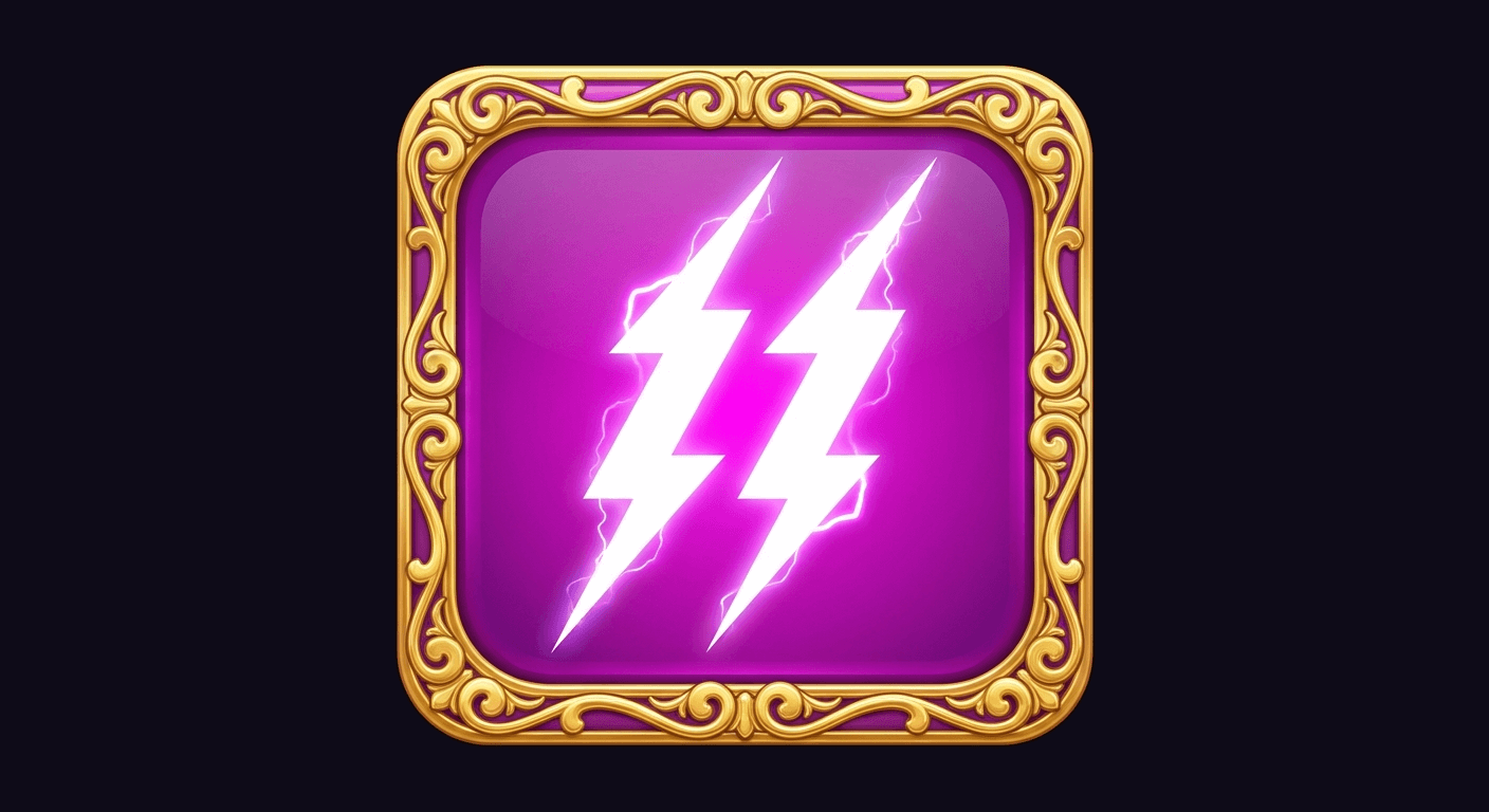 Lila Blitz Symbol