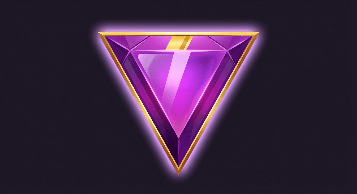 Lila Dreieck Symbol