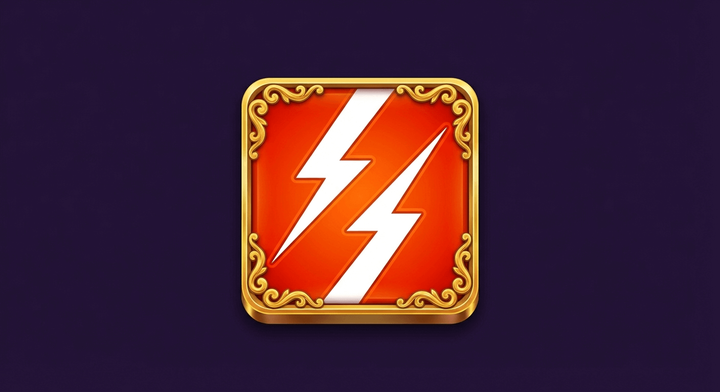 Roter Blitz Symbol